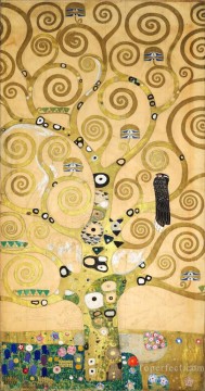 The Tree of Life Stoclet Frieze center Gustav Klimt gold Peinture à l'huile
